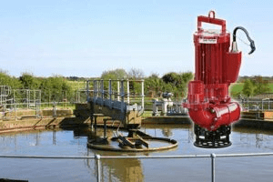 Powerful submersible pump efficiently handling the fluid transfer